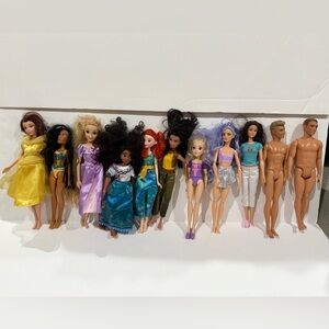 Lot Of 11 Barbies Including 2 Ken Dolls Toys For Pretend Play